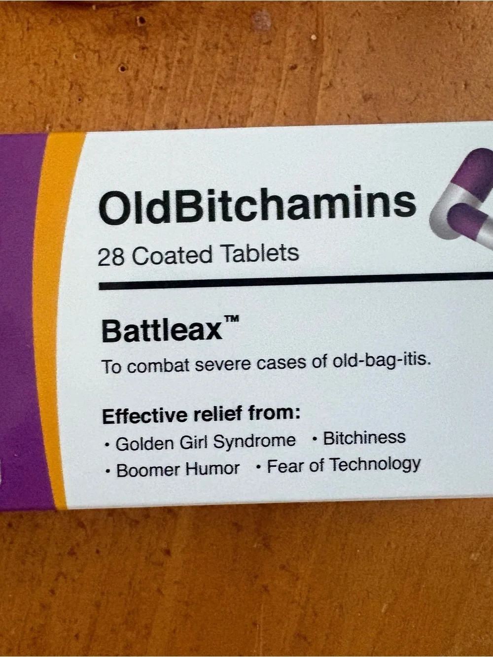 OldBitchamins 28 Coated Tablets Battleax, Gift, Brand New